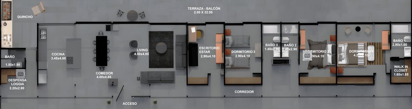 Planta del Modelo 250 de SkotHouse